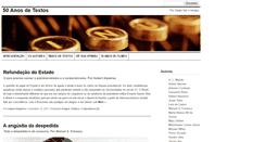 Desktop Screenshot of 50anosdetextos.com.br